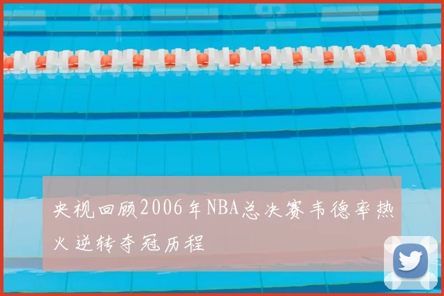 央视回顾2006年NBA总决赛韦德率热火逆转夺冠历程